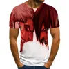 Camisetas para hombres 2022 Verano Casual Street Fashion Camiseta Manga corta Suelta Impresión 3D Slim Cuello redondo Jersey 110-6XL