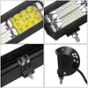LED FloodLight Bar 12Inch Curved Led Bars Road Lights 288WLED Fog Lighting With Wiring Harness Kit for Truck Tractor Boat Car or Heavy Equipment Etc OEMLED