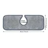 Torneira de cozinha absorvente de tapete de tapete de taça de taça de splash ferramentas de silicone splash protetor de bancada para gadgets de cozinha de banheiro sn6716