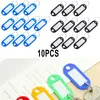 Les plaques de clé à crochets peuvent être écrites sur l'anneau Fob pour écrire une étiquette, porte-clés, étiquette de bagage, étiquettes de nom d'identification avec crochets fendus