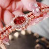 Polshorloges Style -Sling Watch Chain Full Diamond vrouwelijke mode casual starry sky watchwristwatches