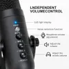MU900 Kondensor Mikrofon Studio Inspelning USB-mikrofon för PC-dator Streaming Video Gaming Podcasting Singing Mic Stand