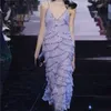 Летнее сексуальное пурпурное платье подвески простые тонкие платья с блестками с блестками для женщин 220608