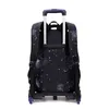 Nowe 2 kółki Travel Rolling Bagage Bag School Trolley Plecak dla chłopców dziecięcych plecak podróży na kółkach