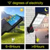 Solar Street Light Outdoor Wall Lamp Waterproof IP65 3 Modes PIR Motion Sensor Garden Patio Porch Garage Security Lighting