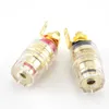 Otros accesorios de iluminación 2 unids 4 mm Banana Socket Profesional Chapado en oro Poste de encuadernación Conector Jack Conector Adaptador de altavoz transparente ConectorO