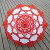 New Parasols Sun Umbrella Cotton Embroidery Bridal Umbrella White Ivory Lace Parasol Umbrella Decorative umbrella for wedding