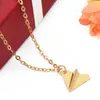 bijoux en papier avion pendentif collier une direction collier pour hommes classique simple entier fashion247Q