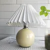 Bordslampor japansk stil veckad lampsk￤rm veck t￤cker diy skrivbord st￥ende lampa t￤cker l￤mpliga