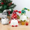 Party Decoration Christmas Gnome With LED Light Knitted Stars Nisse Figurine Plush Swedish Nordic Tomte Scandinavian Elf Decor