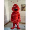 Costume de mascotte de homard rouge d'Halloween Tenues de personnage de dessin animé de haute qualité Carnaval Adultes Taille Fête d'anniversaire Tenue de plein air Tenue de robe unisexe