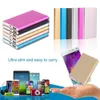 Ultra Thin 8000mah Bank Bank Mini Mini Charger USB Battery Protect Power Mobile Supply for Smart Phone External Gift Logo