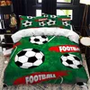 Set di biancheria da letto da calcio per ragazzi Copripiumino sportivo Partita di calcio Pallavolo Basket Consolatore King Bedroom Decor