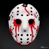 Maskerade-Masken Jason Voorhees Maske Freitag der 13. Horrorfilm Hockey-Maske Gruseliges Halloween-Kostüm Cosplay Kunststoff-Partymasken FY2931