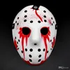 Mascarade Masques Jason Voorhees Masque Vendredi 13 Film d'Horreur Masque de Hockey Effrayant Halloween Costume Cosplay Masques de Fête en Plastique FY2931