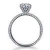 Anelli di nozze di fascia alta PT950 Ring Donne Diamond One Carat Classic in Europa e AmericaWedding