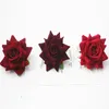 Dekorativa blommor kransar 10st Silk Roses Head Artificial Fake Flower Road LED Wedding Decoration For Present Box Diy Wreath Multi-UseDecor