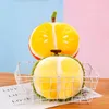 22 cm Carino Frutta Bambole Durian Giocattolo Arancione Farcito Morbido Cartone Animato Peluche Decor Prop Cuscino Sedia Cuscino Divano Bambini Regali di Compleanno LA400