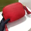 Дизайнеры высшего качества 2023 кожаные сумочки кошелек сумочка женские сумки Crossbody Soho Bag Disco Sagced Brimated Messenger кошелек 22 см корпус