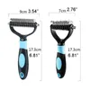 Dog Grooming Cleaning Pet Comb Dogs Hair Removal Comb Double-sided Cutter Cat Fur Trimming Dematting Deshedding Brush Remove Floating Hairs Keep Skin Healthy ZL1300