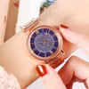 Wristwatches 2022 Luxury Rhinestones Women Watches Rose Gold Ladies Wrist Bracelet Watch For Female Clock Relogio Feminino