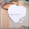 Papierprodukte Office School liefert Business Industrial Hearthoped Sublimation Blank Verbrauchsmaterial Material Puzzle Po Puzzle SM