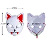 3 Colors Halloween Demon Slayer Mask Japanese Anime Carnival Costume Cosplay Glowing Led Face Masks Festival Favor Props Masquerade Fox Party Gift