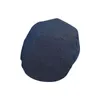 Berets Men Blue Cowboy Beret Cap регулируем