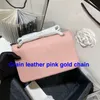 Lederen Luxe Designer Schoudertas Voor Vrouwen Sacs Klassieke Goud Zilveren Ketting Tote Hoge Kwaliteit Vrouw Handtassen Mode Avond Handtas Vrouwelijke Purse Koppeling