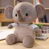 Nouveau jouet en peluche créatif mignon avec sangle en coton pour bébé éléphant pour apaiser les poupées éléphant à long nez, vente en gros en usine