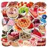 50pcs/Lot Car stickers graffiti Ins dessert food gifts For Kids skateboard water bottle notebook laptop decor Helmet sticker PVC Guitar Decals