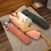 Cm New Cartoon Animal Dog Cat Rabbit Elephant Plush Toys Long Sleeping Support Pillow Stuffed Doll Bed gift J220704