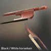 NAOMI Advanced немецкий барочный лук Snakewood Round Stick монгольский черный белый конский волос хорошо сбалансированный скрипка альт виолончель Bow292E