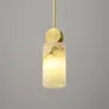 Pendant Lamps Nordic Marble Lamp Luxury Metal Copper Creative Bedroom Bedside Hanglamp Chinese Style Dining Room Kitchen FixturesPendant