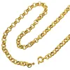 Цепи Золотые вакуумное электронное покрытие Belcher Bolt Cring Link Mens Women Solid Chain Colleery Ewellery N220CHAINS
