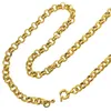 Chains Gold Vacuum Electronic Plating Belcher Bolt Ring Link Mens Womens Solid Chain Necklace Jewllery N220Chains3400