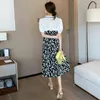 Pregnant Women Summer Chiffon Dress Short Sleeve TurnDown Collar Maternity Floral Dress Long Loose Pregnant Woman ALine Dress J220628