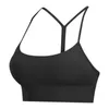 LU-19 Fitness Yoga Reggiseno per donna Push Up Solid Backless Corsa Palestra Allenamento Crop Top Allenamento sportivo Femme Biancheria intima imbottita Donna