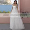 Other Wedding Dresses A-Line Tulle Sweetheart Gowns 2022 Elegant Off The Shoulde Sweep Train Embroidery Bridal Vestido De NoviaOther