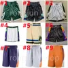 Sérigraphie 2022 Basketball Shorts Taille élastique Embiid LaVine Davis Ball Morant Cunningham Jalen Curry Murray Gobert Lillard Tatum George Irving Sport Short