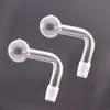 Glass Oil Burner Pipes with 10mm 14mm 18mm Male Female Joint Pyrex Bubbler Smoking Water Hand Pipe 45 90 Degree for Dab Rig Bong Cheapest