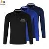 Quickdrying customizationdesign men and women longsleeved casual Polo shirt team advertising top 220726