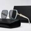 16 Gafas de sol de lujo diseñador de lentes para mujer gafgle gafas gafas para personas mayores para mujeres marco marco de metal vintage gafas con caja