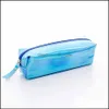 Purse Iridescent Laser Pencil Case Quality Pu School Supplies Stationery Gift Pencilcase Cute Box Tools Drop Delivery 2021 Baby Kids Dhhpt