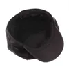 Xdanqinx Autumn Winter Women Hat Pu Imitation Leather Beret Hatts Solid Elegant Fashion Female Bone Snapback Caps for Women J220722