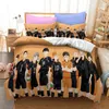 haikyuの寝具セットシングルツインフルクイーンキングサイズバレーボールボーイベッドaldult kid bedroom duvet cover s 3d print 011