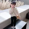 Ins t-shirts Toddler Girls Lace Blouses Princess Autumn Fly Full Sleeve Solid Tops Shirts Blouse Coat Toddlers Kids Baby Girl Deskleding 530 K2