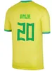 2023 Brazils Soccer Jersey NEYMAR Brasil CASEMIRO National Tea G.JESUS P.COUTINHO Hoe Away Men Kids L.PAQUETA T.SIA PELE MARCELO VINI JR Football Shirt