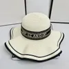 Designer cappelli luxurys signore cappello da sole estate spiaggia cappello casual temperamento cento prendere tinta unita lettera cap 5 colori tra cui scegliere molto g