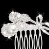 Hair Clips & Barrettes Stunning Silver Color Bridal Wedding Prom Comb Clip Slide Crystal Fascinator